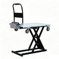 Electric Lift Table Cart, Electric Scissor Lift Table, Portable Electric Lifting Flatbed Handcart for Material Handling (Yellow, 43" Lifting)