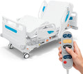 Timotion 5-Function Electric Hospital Bed with CPR Emergency Release, German DEWERT Motor, 250kg Weight Capacity, Adjustable Home Care Bed for Elderly Patients