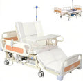 Full Electric Hospital Bed for Home Use – 550 lbs Weight Capacity, Electric Bedpan, Anti-Slip Rails | Remote Control Adjustable Backrest & Legrest for Elderly, Patient Care & Rehabilitation