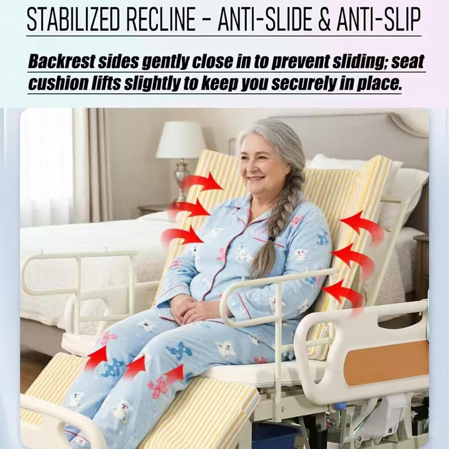 Full Electric Hospital Bed for Home Use – 550 lbs Weight Capacity, Electric Bedpan, Anti-Slip Rails | Remote Control Adjustable Backrest & Legrest for Elderly, Patient Care & Rehabilitation